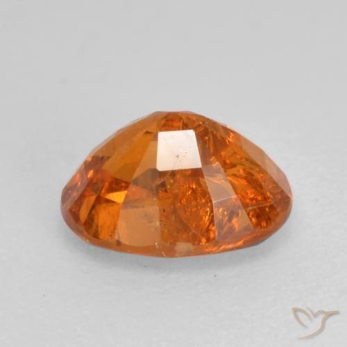 Granato spessartite Arancio Medio naturale da 0.97 ct, Taglio ovale, SI