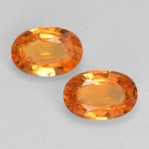 Granato spessartite naturale arancione da 0,93 ct, taglio ovale, VVS-VS