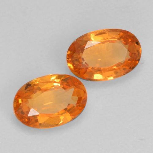 Granato spessartite naturale arancione da 0,93 ct, taglio ovale, VVS-VS