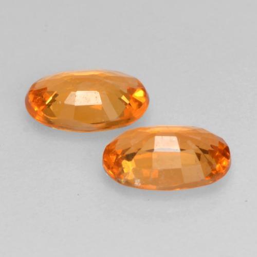 Granato spessartite naturale arancione da 0,93 ct, taglio ovale, VVS-VS