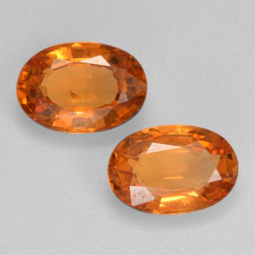 Granato spessartite naturale arancione da 1,10 ct, taglio ovale, VS