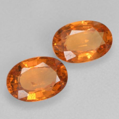 Granato spessartite naturale arancione da 1,10 ct, taglio ovale, VS