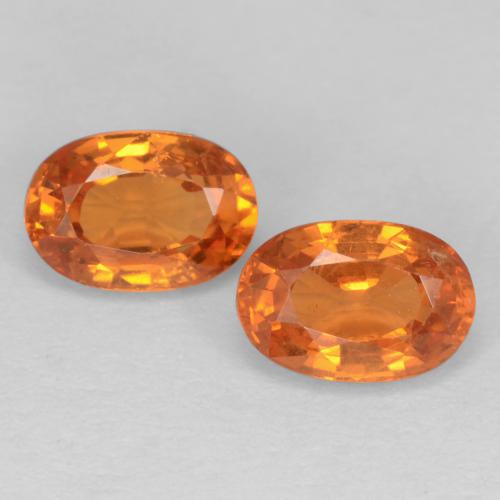 Granato spessartite naturale arancione da 1,42 ct, taglio ovale, VS-SI