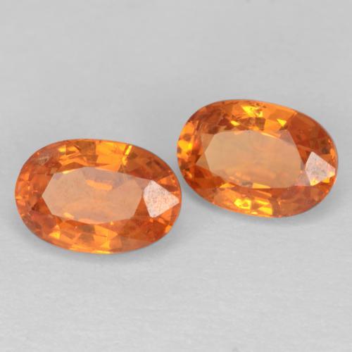 Granato spessartite naturale arancione da 1,42 ct, taglio ovale, VS-SI