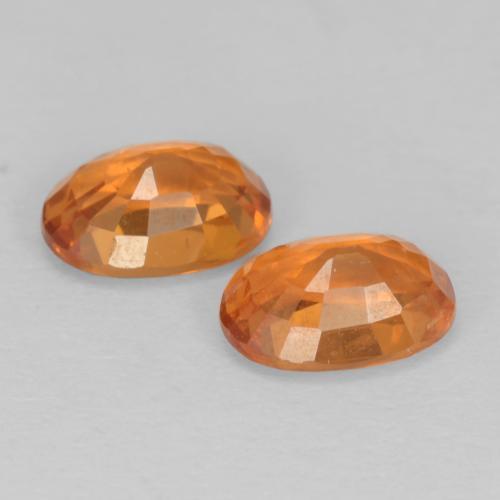 Granato spessartite naturale arancione da 1,42 ct, taglio ovale, VS-SI