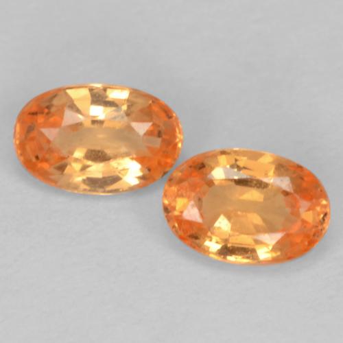 Granato spessartite naturale arancione da 0,64 ct, taglio ovale, VS