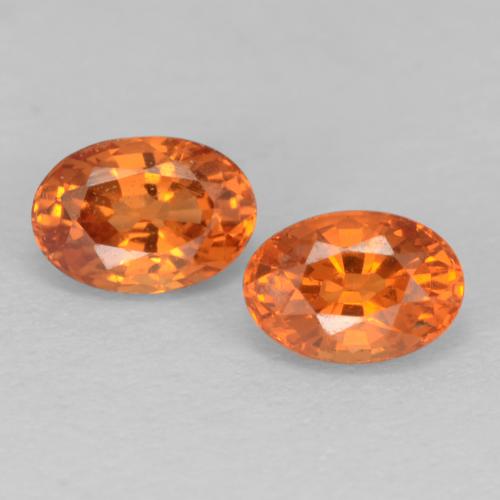 Granato spessartite naturale arancione da 0,95 ct, taglio ovale, VS