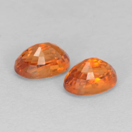Granato spessartite naturale arancione da 0,95 ct, taglio ovale, VS