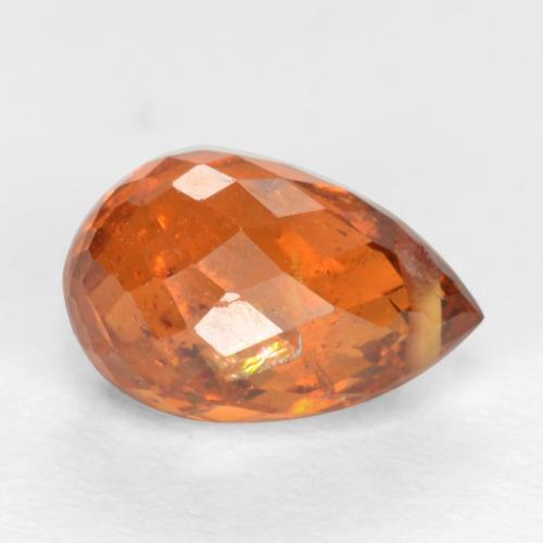 Granato spessartite Arancione Ambra naturale da 1.89 ct, Taglio briolette, VS