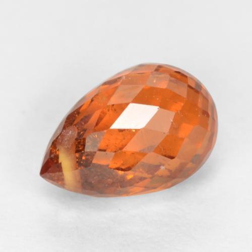 Granato spessartite Arancione Ambra naturale da 1.89 ct, Taglio briolette, VS