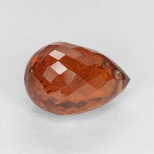 Granato spessartite Arancione Ambra naturale da 2.14 ct, Taglio briolette, SI
