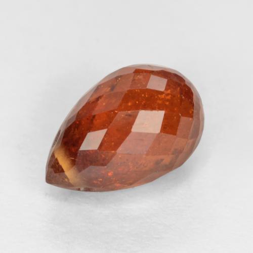 Granato spessartite Arancione Ambra naturale da 2.14 ct, Taglio briolette, SI