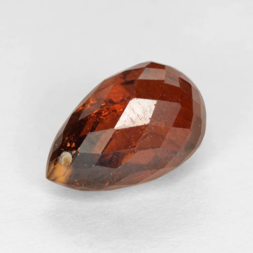Granato spessartite naturale rosso da 2,89 ct, briolette, SI