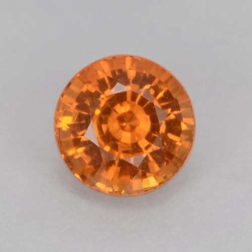 Granato spessartite naturale arancione da 0,93 ct, taglio rotondo, VS