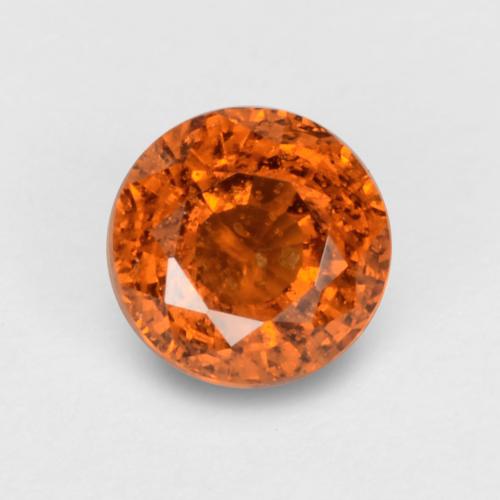 Granato spessartite Arancio Medio naturale da 0.71 ct, Taglio rotondo, VS