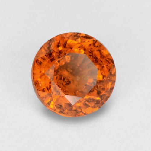 Granato spessartite Arancio Medio naturale da 0.71 ct, Taglio rotondo, VS