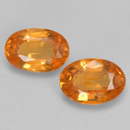 Granato spessartite naturale arancione da 1,19 ct, taglio ovale, VS