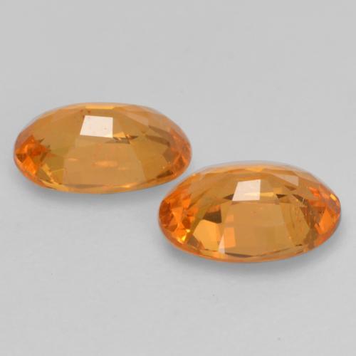 Granato spessartite naturale arancione da 1,19 ct, taglio ovale, VS