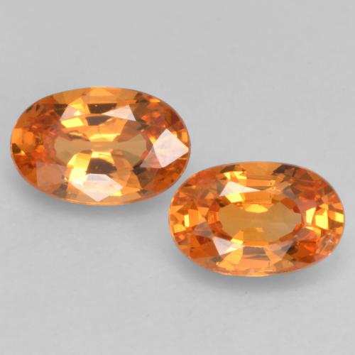 Granato spessartite naturale arancione da 1,11 ct, taglio ovale, VS
