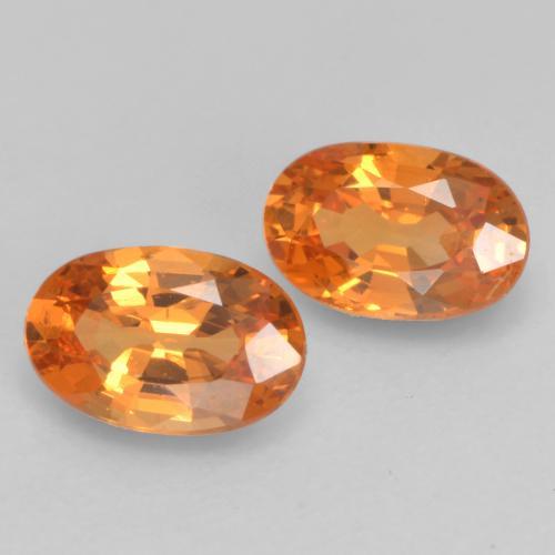 Granato spessartite naturale arancione da 1,11 ct, taglio ovale, VS