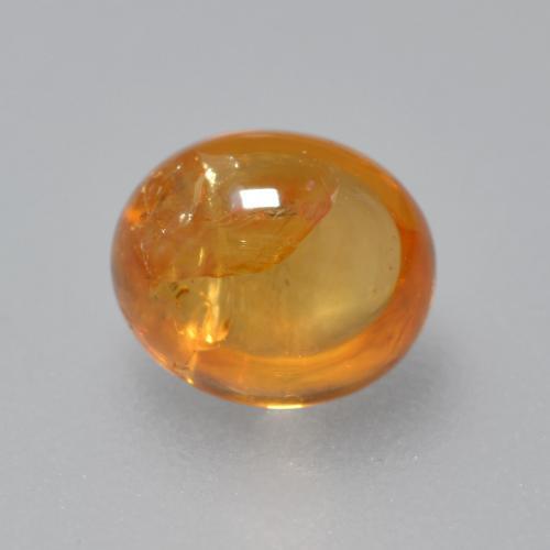 Granato spessartite naturale arancione da 0,91 ct, taglio ovale, trasparente