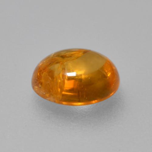 Granato spessartite naturale arancione da 0,91 ct, taglio ovale, trasparente