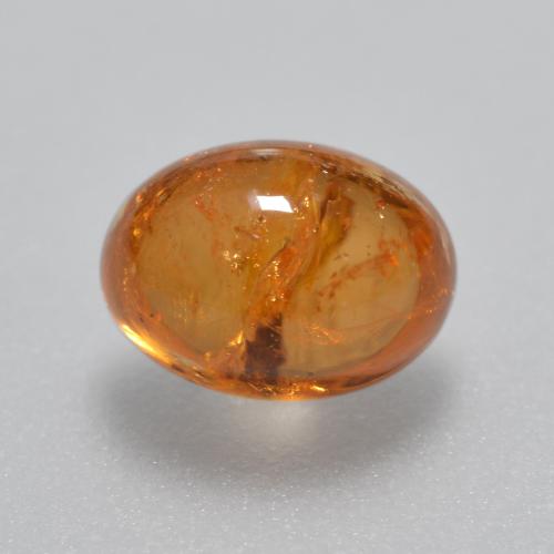 Granato spessartite naturale arancione da 1,88 ct, taglio ovale, trasparente