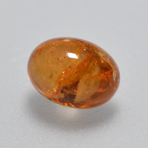 Granato spessartite naturale arancione da 1,88 ct, taglio ovale, trasparente
