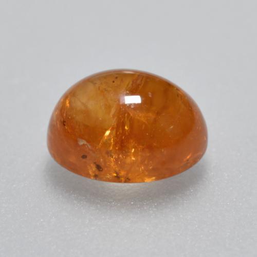 Granato spessartite naturale arancione da 1,88 ct, taglio ovale, trasparente