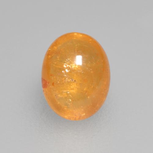 Granato spessartite arancione miele naturale da 0,56 ct, taglio ovale, trasparente