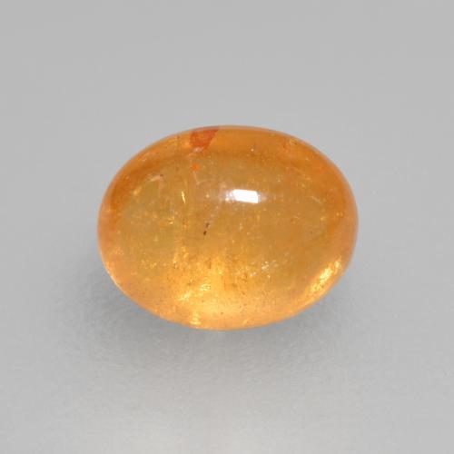 Granato spessartite arancione miele naturale da 0,56 ct, taglio ovale, trasparente