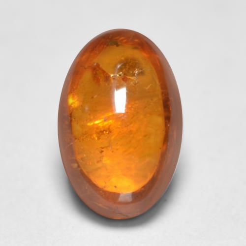 Granato spessartite naturale arancione da 0,81 ct, taglio ovale, trasparente