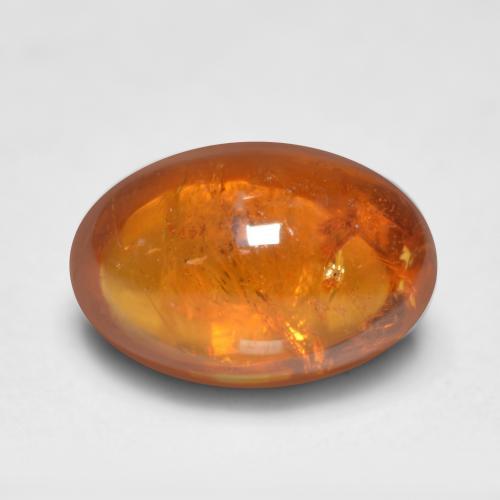 Granato spessartite naturale arancione da 0,81 ct, taglio ovale, trasparente