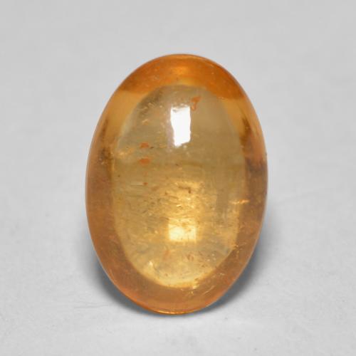 Granato spessartite naturale arancione da 0,82 ct, taglio ovale, trasparente