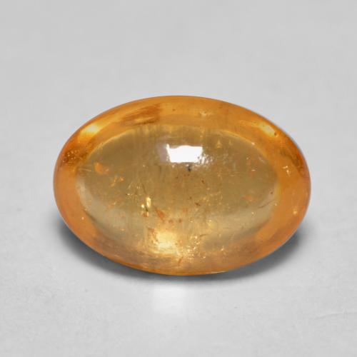 Granato spessartite naturale arancione da 0,82 ct, taglio ovale, trasparente