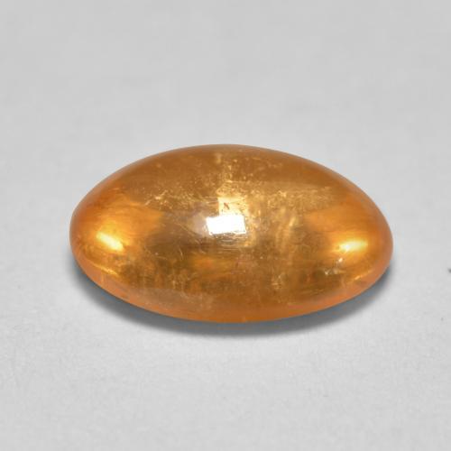 Granato spessartite naturale arancione da 0,82 ct, taglio ovale, trasparente