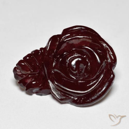 16.18ct Naturale Marrone caldo Granato spessartite, Taglio a fiore, Traslucido