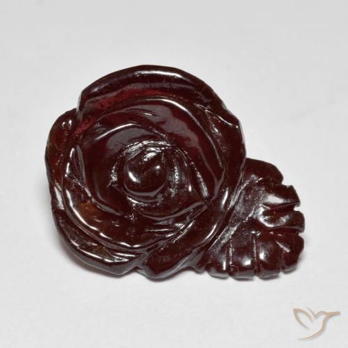 Granato spessartite Marrone caldo naturale da 16.18 ct, Taglio a fiore, Traslucido