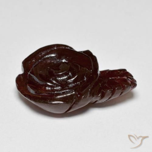 Granato spessartite Marrone caldo naturale da 16.18 ct, Taglio a fiore, Traslucido