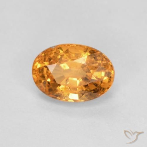 Granato spessartite Arancio Medio naturale da 0.69 ct, Ovale, VS-SI