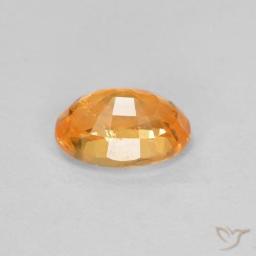 Granato spessartite Arancio Intenso naturale da 0.59 ct, Ovale, VS-SI