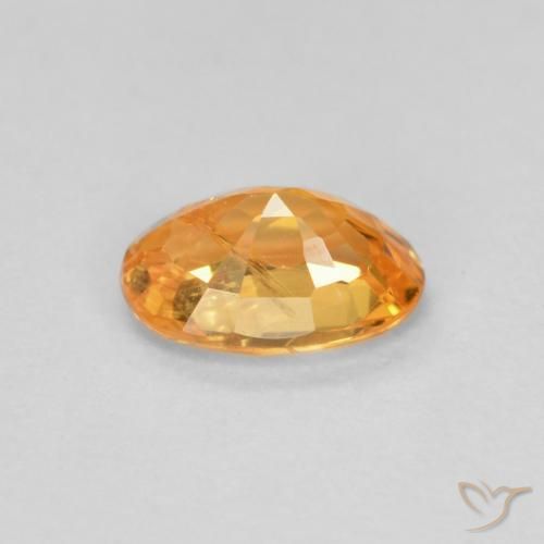 Granato spessartite Albicocca Arancia naturale da 0.60 ct, Ovale, VS-SI