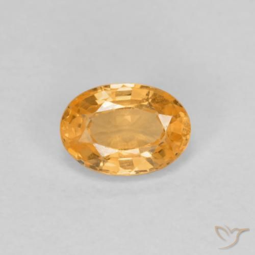 0.39ct Naturale Arancione brillante Granato spessartite, Ovale, VS