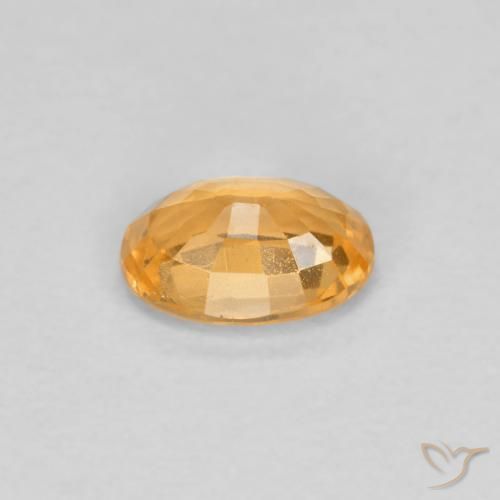 Granato spessartite Arancione brillante naturale da 0.39 ct, Ovale, VS