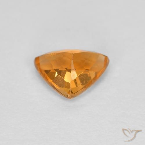 Granato spessartite Albicocca Arancia naturale da 0.53 ct, Taglio trillion, VS