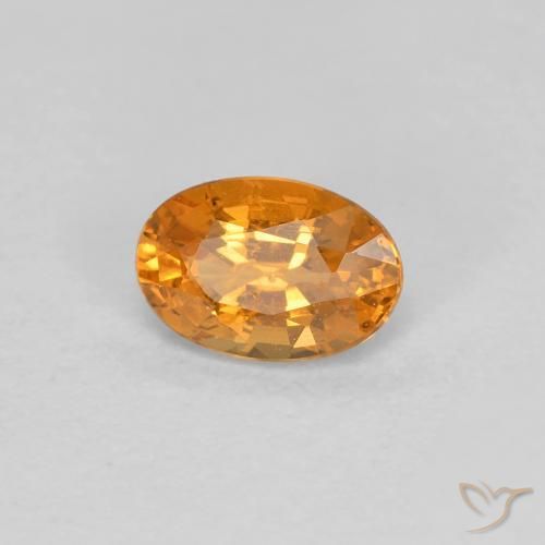Granato spessartite Albicocca Arancia naturale da 0.40 ct, Ovale, VS