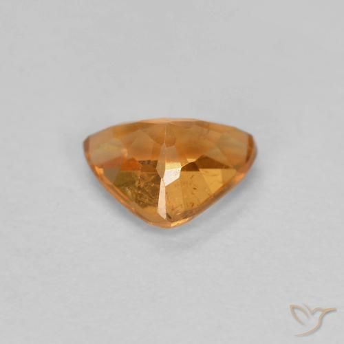Granato spessartite Arancione scuro naturale da 0.44 ct, Taglio trillion, VS-SI