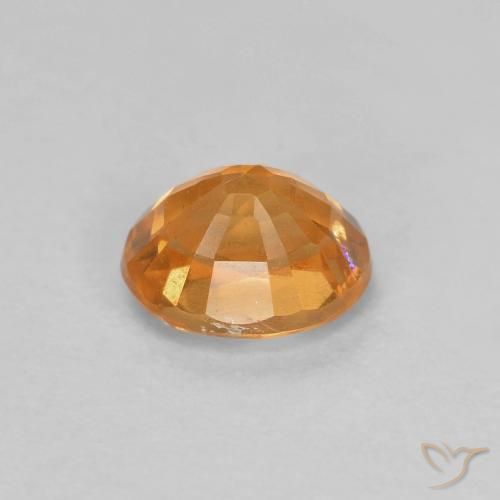 Granato spessartite Albicocca Arancia naturale da 0.60 ct, Ovale, VS-SI