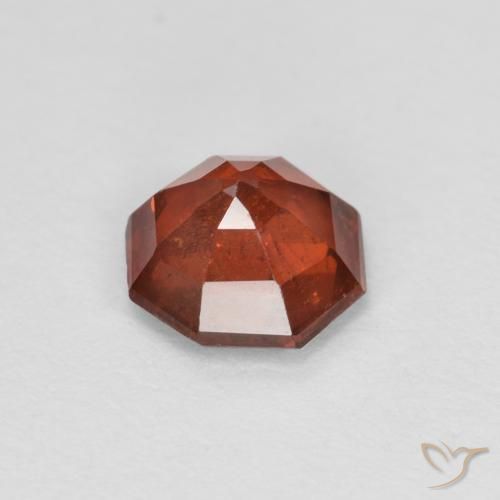 Granato spessartite Arancione scuro naturale da 1.21 ct, Ottagonale / Taglio smeraldo, SI