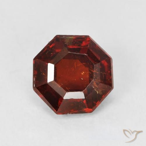 1.33ct Naturale Sangria rossa Granato spessartite, Taglio smeraldo, SI